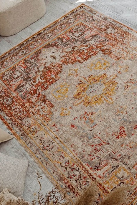 Ковер Yedi Yirmidort 0078a brown-beige